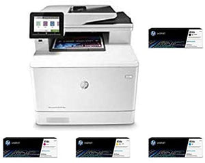 HP Color Laserjet Pro Multifunction M479fdw Wireless Laser Printer (W1A80A) with High Yield 4 Color-Toner-Cartridges