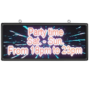 PH6mm Outdoor LED Sign 40''x 18'' Full Color Programming Support Texts, Images and Video Display