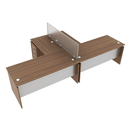 Alera ALESE216630WA Sedina Series Straight Front Desk Shell, 66w x 30d x 29.5h, Modern Walnut