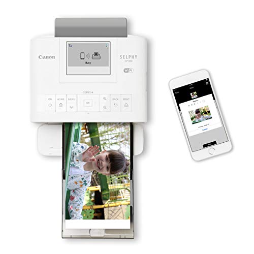 Canon SELPHY CP1300 Wireless Compact Photo Printer (Black) + Canon RP-108 Color Ink Paper Set (108 Sheets of 4 x 6 Paper) + NeeGo Printer Cable + NeeGo Print Protector (100 Pack)