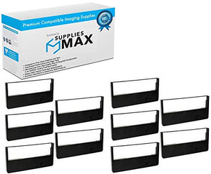 SuppliesMAX Compatible Replacement for TallyGenicom T6212/T6215/T6218 Black Printer Ribbons (10/PK) (GCM082727_10PK)