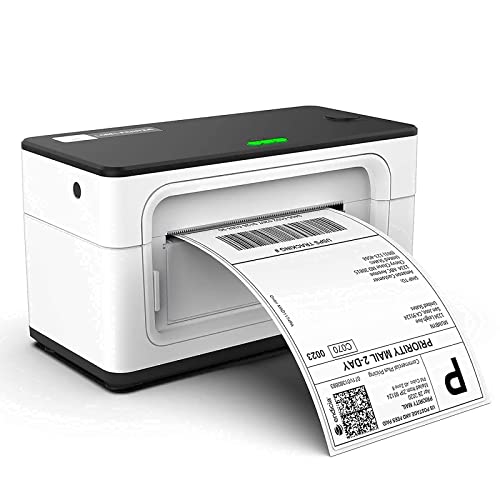 MUNBYN Thermal Label Printer, with Pack of 500 4x6 Roll Labels and Label Holder,High Speed Direct USB Thermal Barcode 4×6 Shipping Label Printer Marker