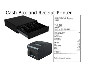 2 Printer Pos Systems for Restaurant Bar or Food Business inc Receipt Printer, Kitchen Printer & Cash Box