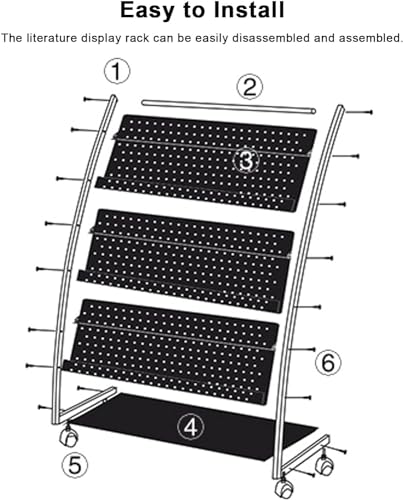 WEBERT Floor-Standing Magazine Rack