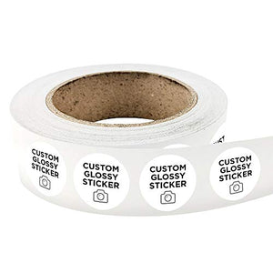 3000 Round Custom Glossy Durable Roll Label Stickers 2" x 2" for Products, Packaging, Bottles, Branding or Events. Upload Your own Image, Logo, Or Design