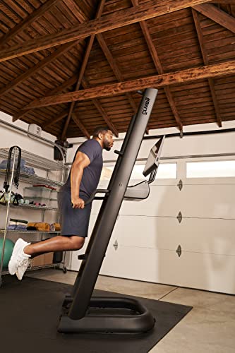 CLMBR Connected Full-Body Resistance Indoor Fitness Machine - Whole Body Strength & High Intensity Cardio Workout - Bluetooth Enabled Hi-Def Display, Built-in Audio - Easy to Move, Space-Saving Design