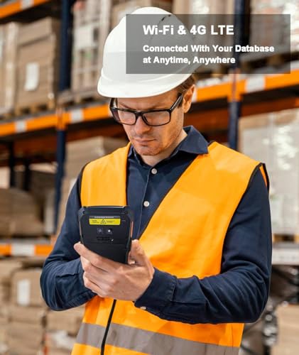 Vanquisher Android 13 Handheld Mobile Computer with Honeywell Barcode Scanner, 5.5" Touchscreen, WiFi & 4G LTE