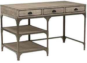 Acme Furniture Acme 92325 Gorden Desk, Weathered Oak & Antique Silver