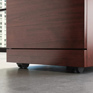 Sauder OfficeWorks Affirm 3 Drawer Mobile File Cabinet, Classic Cherry, 15.55" x 19.45" x 28.43