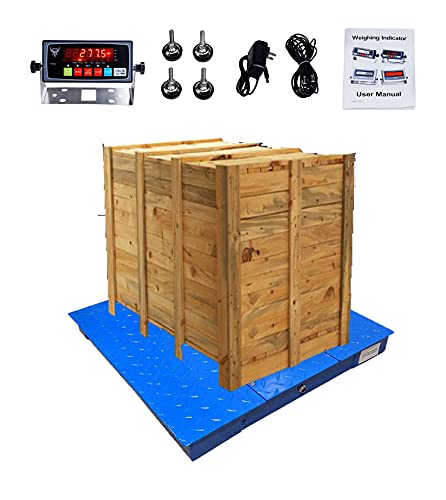 Industrial Floor Scale, 48" x 48", 10000LB/1LB, PEC Focus on Industry for 60 Years