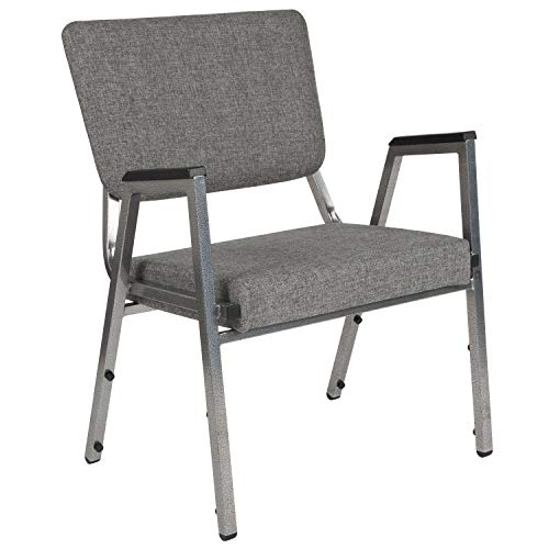 Flash Furniture 4-XU-DG-60443-670-2-GY-GG Bariatric Chairs, 4 Pack, Gray Fabric