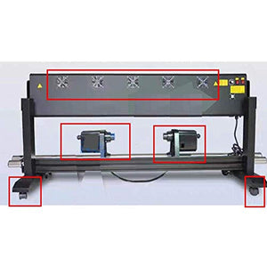 New Printer Accessories Inkjet Printer Heater Dryer roll Paper take-up System (Color : F 120cm) (Color : E 120cm)