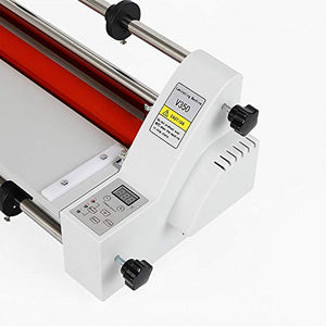 WANLECY V350 350mm Hot Cold Roll Laminator, Digital Display Single and Dual Sided Thermal Laminating Machine