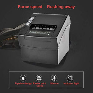 LUOKANGFAN LLKKFF Office Electronics Receipt Printers 80mm Parallel/Serial Port + USB or Ethernet Port Thermal Receipt Printer (XPC2008)(Black) Printer Accessory