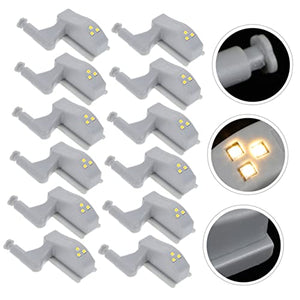 SkoTo LED Hinge Light 20pcs for Wardrobe/Cabinet/Closet Night Lamp