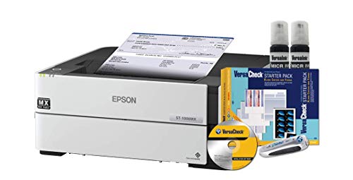 VersaCheck Epson ST-1000 MX MICR EcoSaver Mono Check Printer and VersaCheck Presto Check Printing Software Bundle, Gray (1000MX)