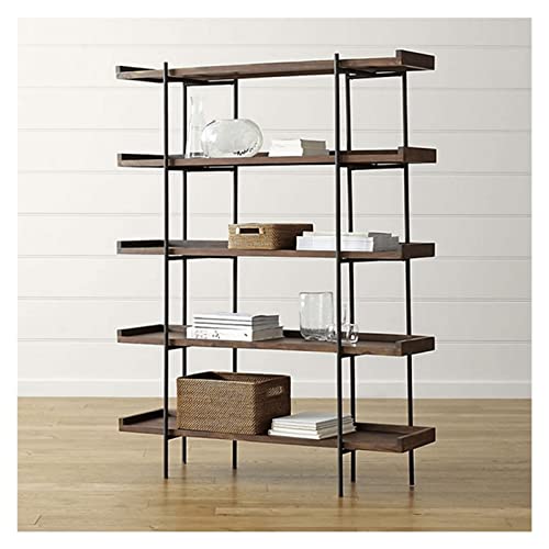 HARAY Industrial Style Iron Bookshelf - Multi-Layer Living Room Storage Rack (Long, 160cm)