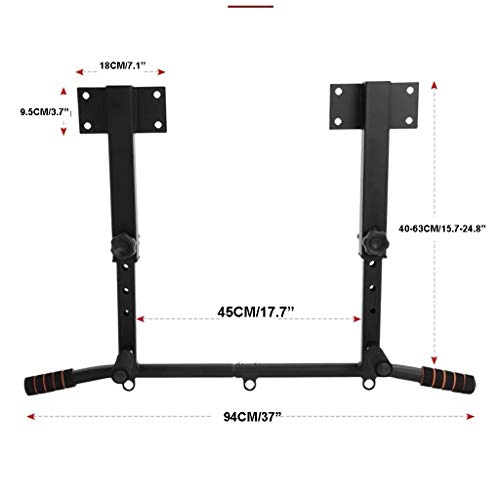 Wall Mount Chin Up Bar Pull-Up Bar with Hangers for Punching Bags Power Ropes Strength Training Equipment for Home Gym 330 LB Weight Capacity (Size : Adjustment-White)
