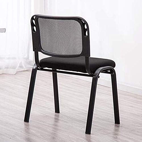 Heavy Duty Steel Framed Mesh Upholstered Stackable Meeting Chairs - Black