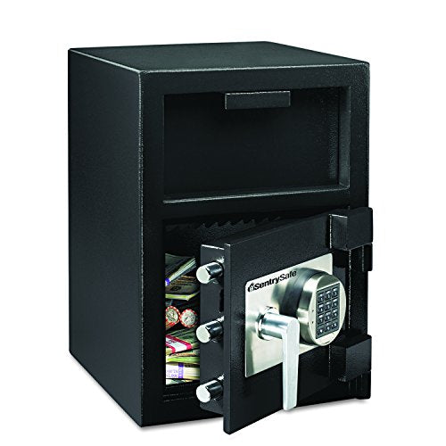 Sentry Safe DH109E Depository Safe, 1.09 ft3, 14w x 15-3/5d x 24h, Black (SENDH109E)