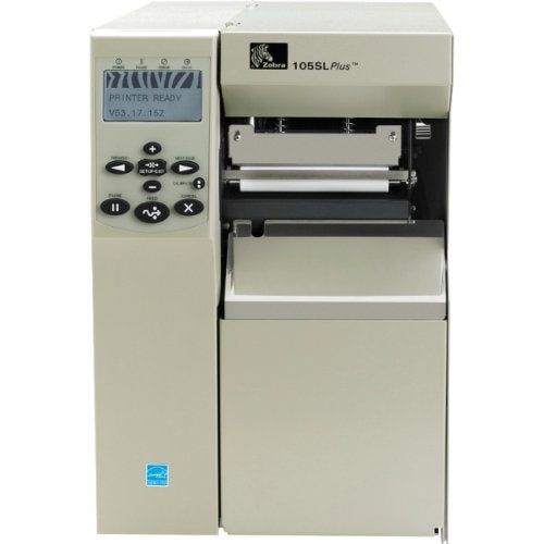 Zebra Technologies 102-801-00000 Series 105SLPlus TT Tabletop Printer, 203 dpi Resolution, Serial/Parallel/USB 2.0/Internal Zebra Net Print Server, 16 MB SDRAM with ZPL II/XML, 120 VAC