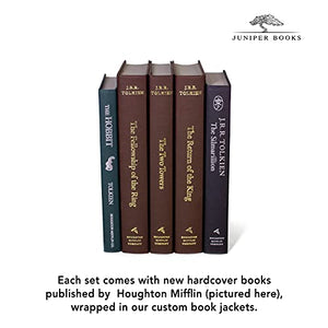 Juniper Books Lord of the Rings: The Complete Writings | 5-Volume Hardcover Book Set with Custom Designed Dust Jackets | J.R.R. Tolkien | The Hobbit, the Lord of the Rings Trilogy, and The Simarillion