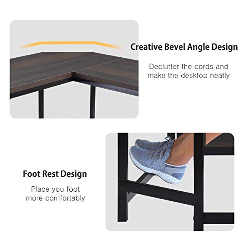 Y-hm Multifunctional, Simple and Stylish Play Desk Workstation for Abode Office, Domicile Office Desk with Adjustable Bookshelf, Gentle to Assemble, Space Economy, Writing Workstation, Desk — L-Sha