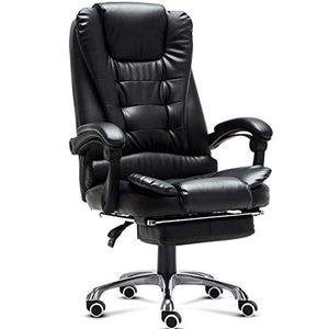 None Ergonomic Office Chair with Lumbar Support and Swivel - Black