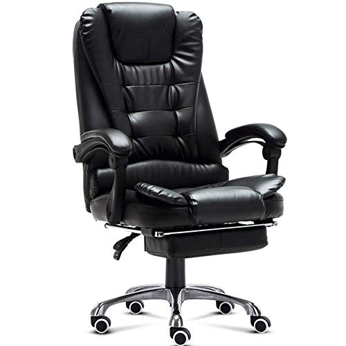 Ergonomic Office Chair with Lumbar Support and Swivel - Black