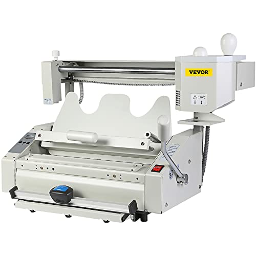 VEVOR Wireless Glue Book Binding Machine - A4 Manual Hot Glue Binder 110V - White