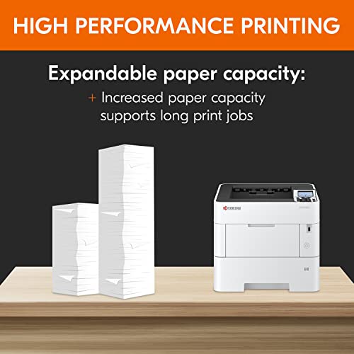KYOCERA ECOSYS PA5000x Monochrome Laser Printer, 52 ppm, 600 x 600 dpi, 600 Sheet Tray