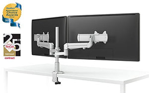 Evolve Series Dual Monitor Arm with 2 Motion Limbs, 2 Sliders, Black: ESI Ergo EVOLVE2-MS-BLK (1 Monitor Arm)