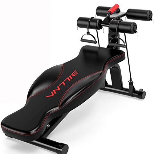Gmlmes Adjustable Sit Up Bench, Abs Multi-Function Training Bench for Home Gym, Abdominal Workout Bench with 3 Adjustable Height Settings