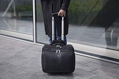Wenger Patriot Rolling 2 Piece Business Set, Black