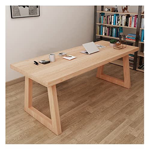 Industrial Style Pine Wood Office Computer Desk 5cm Thick