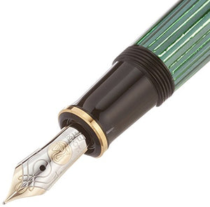 PELIKAN Souveran M800 Fountain Pen- Extra Fine, Black/Green (995670)
