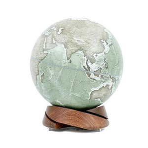 HXHBD Globes Earth Globe with Spiral Base World Globes for Kids Educational World Globe Adults Desktop Globes of The World with Stand,Chinese and English/10 (Color : Green, Size : 25x29.5cm)