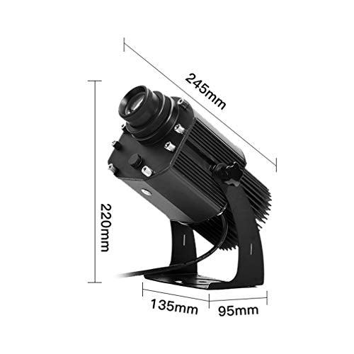 WUZHENG 50W LED Custom Image GOBO Logo Projector Light Waterproof for Outdoor Indoor Use,Black1