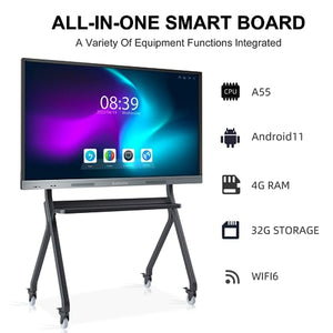 EUNIVON 55'' 4K UHD Interactive Touch Screen Smart Whiteboard