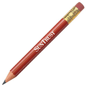 Personalized Round Golf Pencil with Eraser Printed with Your Company/School Name/Logo or Message - 1440 QTY