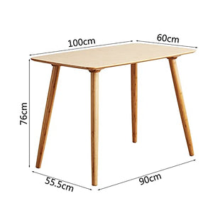 Computer Desk, Bamboo Home Office Writing Desk, Modern Simple PC Table, Workstation for Home/Office, Easy to Assemble, Long: 80/100/120cm (Size : 100x60x76cm)