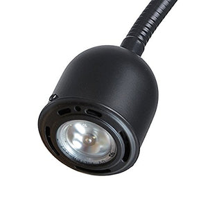 Electrix 7905 BLACK Task Lamp, LED, Magnetic Base Mounting, 25" Reach, 3W, 350 Raw Lumens