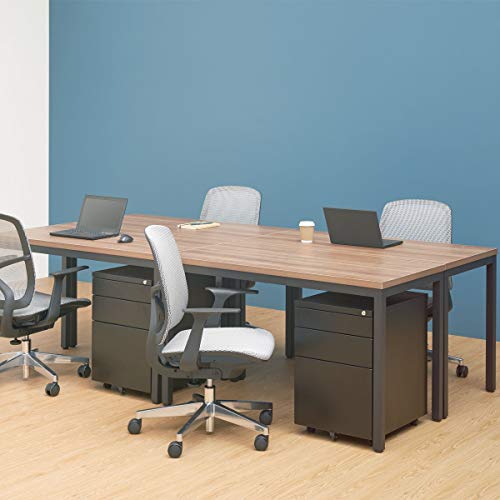 BEST BOARD 30x59 Inches Writing Computer Desk Modern Simple Study Desk Industrial Style Laptop Table for Home Office Brown Notebook Desk …