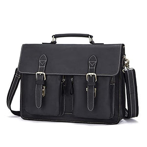 BYDFCOE Briefcase for Men and Women Travel Briefcase Business Briefcases Waterproof Laptop Briefcase (Color : Black, Size : 39 * 7.5 * 29.5cm)