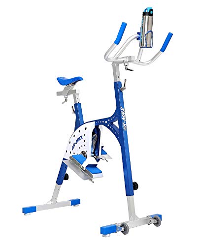 Commercial Aqua Bike for Pool Exercise, Professional Lightweight Aluminum Aquabike, Underwater Bicycle for Pool, W/Insulated Water Bottle