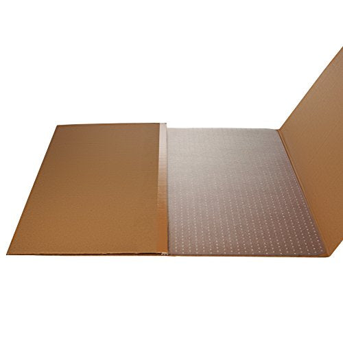Deflecto ExecuMat Clear Chair Mat, High Pile Carpet Use, Rectangle, Beveled Edge, 60 x 72 Inches (CM17843)