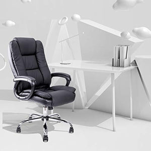 Desk Chairs Ergonomic Swivel Office Computer Chair - Black (Size: 70x70x121cm)