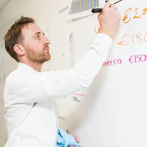 Smarter Surfaces Smart Magnetic Whiteboard Paint 65ft² White + Primer 65ft² White - Magnetic Dry Erase Whiteboard - Write On a Magnetic Wall - Free Express Shipping