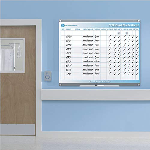 Quartet Glass Whiteboard, Magnetic Dry Erase Board, 3' x 2', with Customizable Templates, White Dry Erase Surface, Infinity (GI3624)