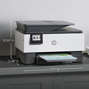 HP OfficeJet Pro 9018e Wireless Color All-in-One Printer with Bonus 6 Months Instant Ink - HP+ (1G5L5A), White